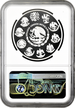 Мексика 1 онза 2007 г., NGC PF68 UC, "Серебряная инвестиционная монета "Свобода"