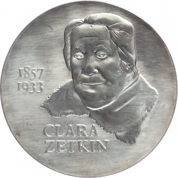 ГДР 20 марок 1982 г., BU, "125 лет со дня рождения Клары Цеткин"