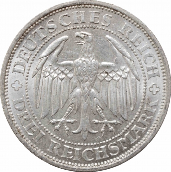 Веймарская Республика 3 рейхсмарки 1929 г. E, UNC, "1000 лет Мейсену"