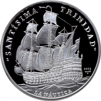 Куба 10 песо 2002 г., PROOF, "Иберо-Америка - Сантисима-Тринидад"