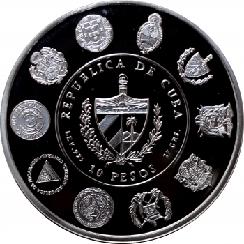 Куба 10 песо 2002 г., PROOF, "Иберо-Америка - Сантисима-Тринидад"