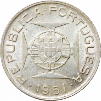 Португальский Тимор 50 аво 1951 г., UNC, "Патака (1886 - 1957)"