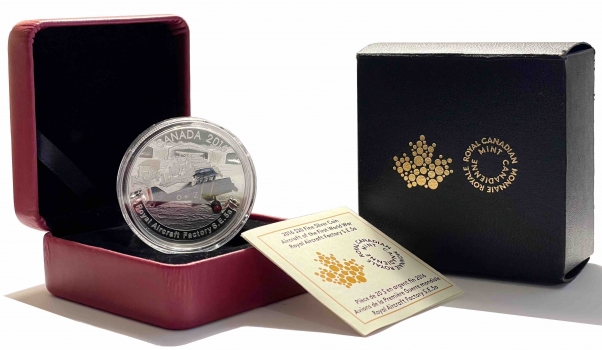 Канада 20 долларов 2016 г., PROOF, "Самолеты Первой мировой войны - Royal Aircraft Factory S.E.5"