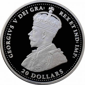 Канада 20 долларов 2016 г., PROOF, "Самолеты Первой мировой войны - Royal Aircraft Factory S.E.5"