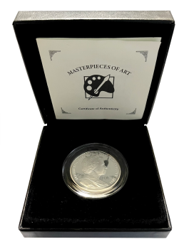 Британские Виргинские острова 10 долларов 2011 г., PROOF, "Шедевры искусства - Альбрехт Дюрер, Молодой Заяц"