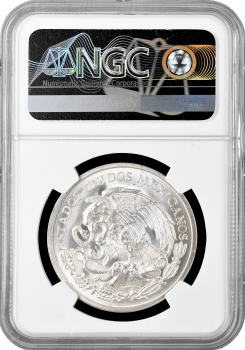 Мексика медаль 1962 р. Mo, NGC MS66, "Битва при Сінко де Майо" GROVE-800a