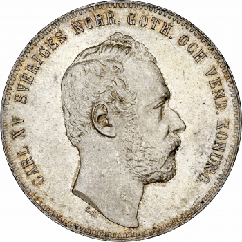 Швеція 4 риксдалер риксмюнт 1864 р. ST, NGC MS64, "Король Карл XV (1859 - 1872)"