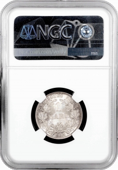 Німеччина 1 марка 1887 р. A, NGC MS66, "Німецька імперія (1871 - 1922)" Top Pop