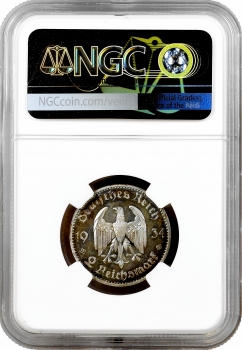 Німеччина - Третій рейх 2 рейхсмарки 1934 р. A, NGC PF66 CAM, "Гарнізонна церква" Top Pop 1/0