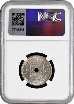 Гренландия 25 эре 1926 г. HCN, NGC UNC Det., "Король Кристиан X (1912 - 1947)" с отверстием
