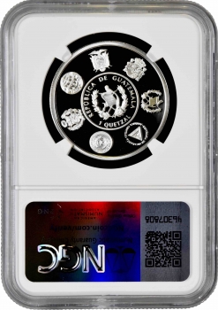 Гватемала 1 кетсаль 2019 г., NGC PF69 UC, "Иберо-Америка - Исторические поезда"