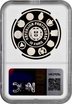 Португалия 10 евро 2005 г., NGC PF69 UC, "Иберо-Америка - Архитектура и памятники" Top Pop 4/0