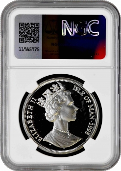 Остров Мэн 1 ангел 1995 г., NGC PF68 UC, "Святой Архангел Михаил"