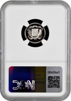Доминикана 10 сентаво 1978 г., NGC PF68 UC, "Доминиканская Республика (1937 - 2022)"