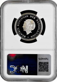Нидерландские Антильские острова 5 гульденов 2004 г., NGC PF69 UC, "Конец голландского правления"