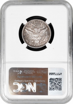 США 1/4 долара (квотер) 1893 р., NGC MS62, "Barber Quarter"