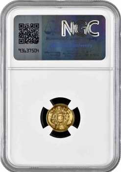 Япония 1 йена 1871 г., NGC MS64 HIGH DOT, "Император Муцухито (Мэйдзи) (1868 - 1912)"
