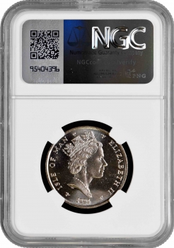 Остров Мэн 2 фунта 1994 г., NGC MS64, "Чемпион PPG IndyCar 1993 - Найджел Мэнселл"