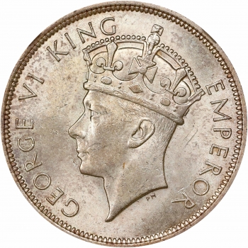 Южная Родезия 1/2 кроны 1937 г., NGC MS63, "Колония Великобритании (1932 - 1955)"