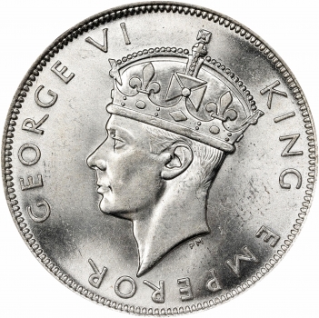 Южная Родезия 1/2 кроны 1944 г., NGC MS63, "Колония Великобритании (1932 - 1955)"