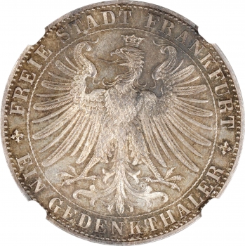 Франкфурт 1 талер 1863 р., NGC MS64, "Збори князів"