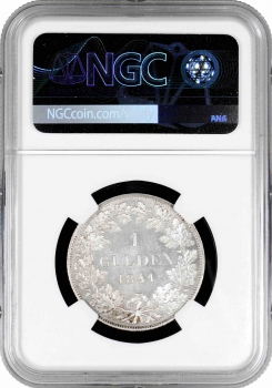 Вюртемберг 1 гульден 1841, NGC MS64, "Король Вільгельм I (1816 - 1864)" Top Pop 1/
