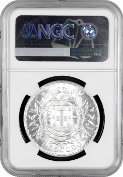 Португалія 1 ескудо 1916, NGC MS62, "Португальська Республіка (1911 - 1969)"
