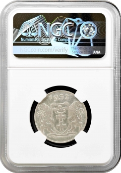 Гданськ 2 гульдени 1932 року, NGC AU Det., срібна монета "Вільне місто Гданськ (1923 - 1939)"