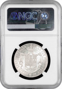 Брауншвейг 1 Брауншвейгский талер 1858 B, NGC MS62, "Вільям (1831 - 1884)"