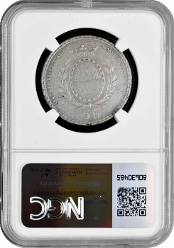 Швейцария 5 франков 1934 г., NGC PF65 MATTE, "Стрелковый фестиваль во Фрибуре"