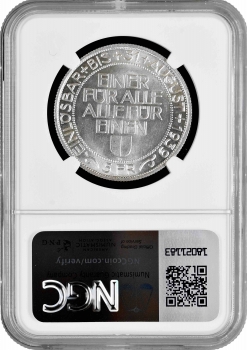 Швейцария 5 франков 1939 г. B, NGC MS64, "Стрелковый фестиваль в Люцерне"