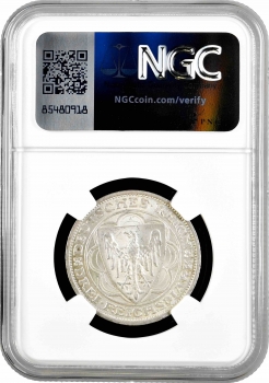 Веймарская Республика 3 рейхсмарки 1931 г. A, NGC MS63, "300-я годовщина разорения Магдебурга"