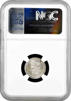 Ганновер 1/24 талера 1856 г. B, NGC MS63, "Король Георг V (1851 - 1866)"
