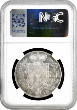Ліхтенштейн 5 крон 1915, NGC MS63, "Князь Йоганн II (1858 - 1929)"
