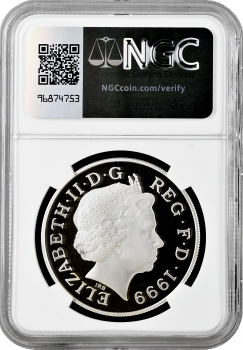Великобритания 5 фунтов 1999 г., NGC PF69 UC, "Принцесса Диана"