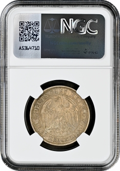 Веймарская Республика 3 рейхсмарки 1929 г. E, NGC MS63, "1000 лет Мейсену"