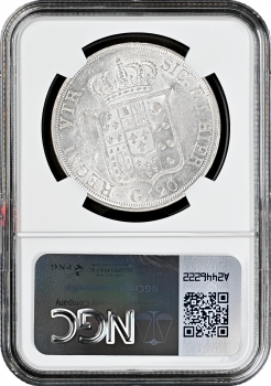 Неаполь и Сицилия 120 грано 1836 г., NGC MS62, "Король Фердинанд ІІ (1830 - 1859)"