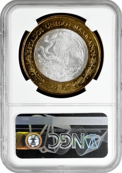 Мексика 100 песо 2006 р., NGC MS64, "180 років Федерації - Коауїла"