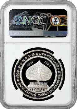 Шрі-Ланка 500 рупій 1993 р., NGC PF69 UC, "2300 років Буддизму на Шрі-Ланці"