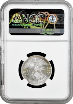 Німеччина - Третій рейх 2 рейхсмарки 1937 A, NGC MS62, "Нацистська Німеччина (1933 - 1945)"