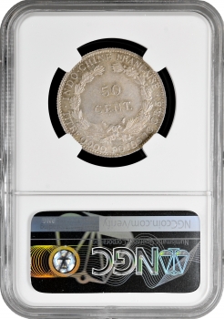 Індокитай 50 сантимів 1936, NGC MS63, "Французький Індокитай (1885 - 1954)"