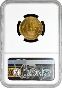 Монако 1 франк 1924, NGC MS65, "Князь Луї II (1922 - 1949)"