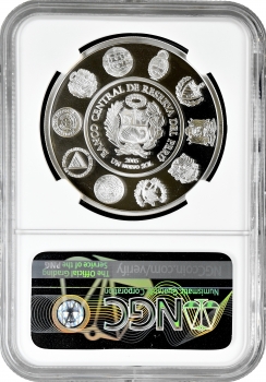Перу 1 сіль 2005 р., NGC PF69 UC, "Іберо-Америка - Мачу-Пікчу" Top Pop