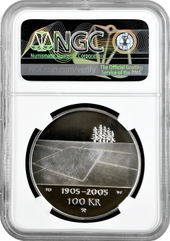 Норвегія 100 крон 2003 р., NGC PF69 UC, "Розпад Союзу - сільське господарство"