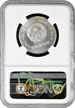 В'єтнам 100 донгів 1986, NGC MS70, "Чемпіонат світу з футболу 1986 - удар ногою" Top Pop