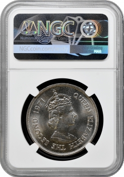 Маврикій 10 рупій 1971 р., NGC MS66 "Незалежність Маврикія"