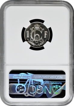 Люксембург 1 франк 1980, NGC PF69 CAM, "Великий герцог Жан (1964 - 1999)" Top Pop
