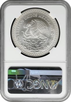 Мексика 1 онза 1996 р. Mo, NGC MS69, "Срібна інвестиційна монета "Свобода"