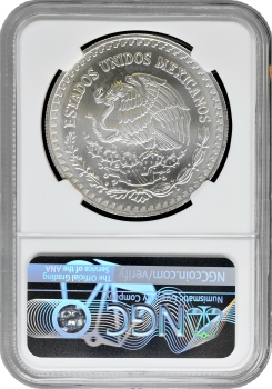 Мексика 1 онза 1997 р. Mo, NGC MS68, "Срібна інвестиційна монета "Свобода"
