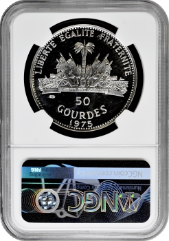Гаїті 50 гуртів 1975 р., NGC PF63, "Священний рік"